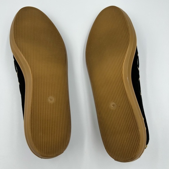 SESTO MEUCCI Black Floral Gold Ringlet Loafers - Picture 9 of 9